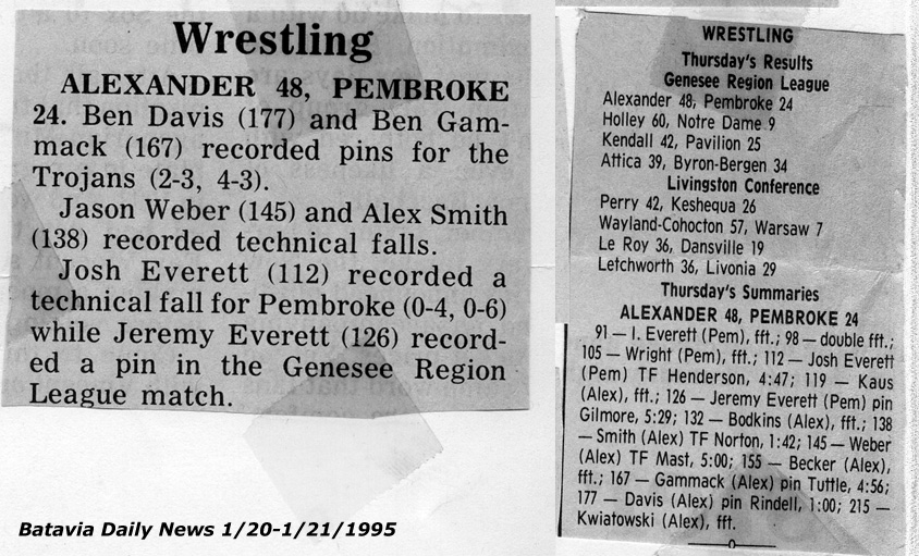 Alexander 48, Pembroke 24