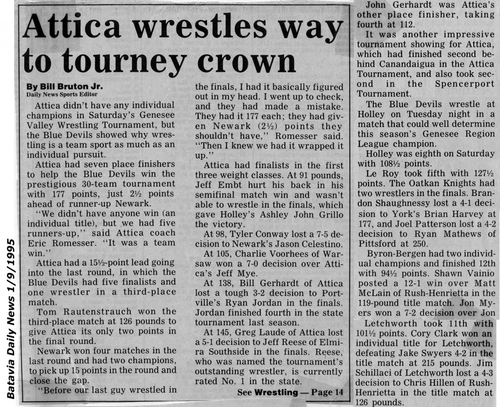 Attica wrestles way to tourney crown