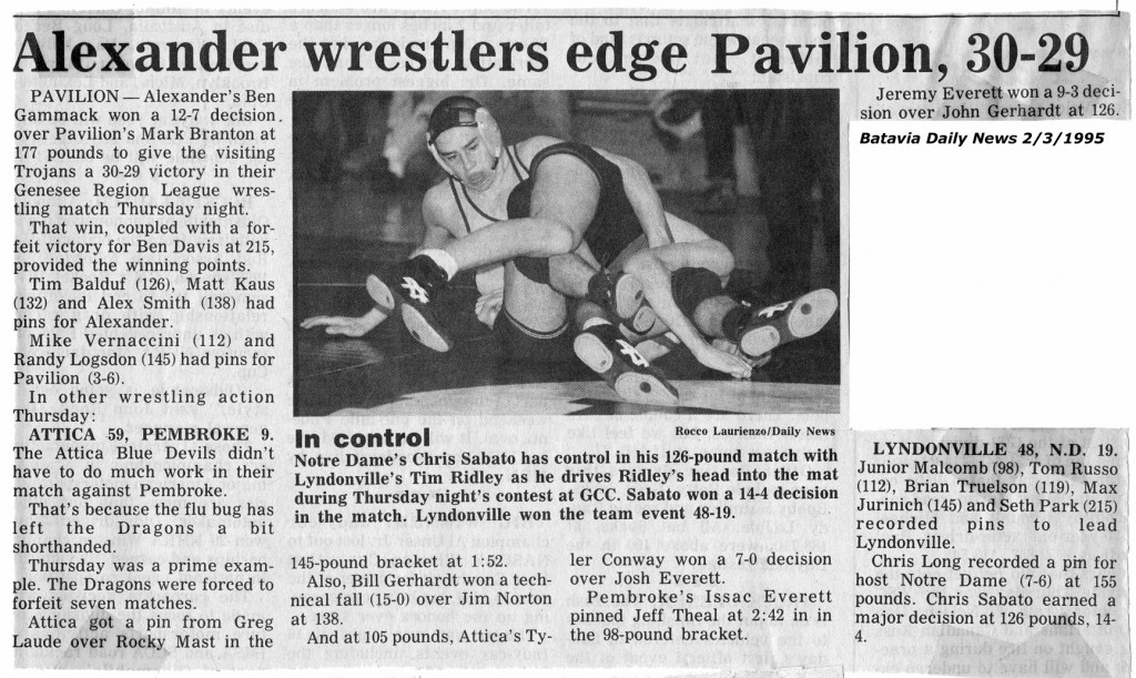 Attica 59, Pembroke 9