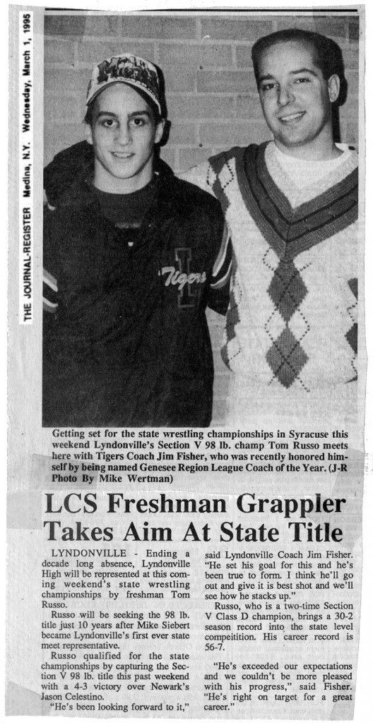 Lyndonville Freshman Grappler Takes Aim At State Title