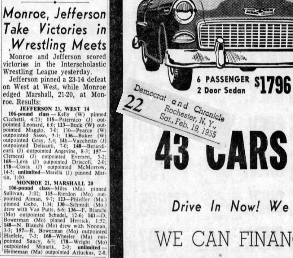 Monroe, Jefferson Take Victories in Wrestling Meets