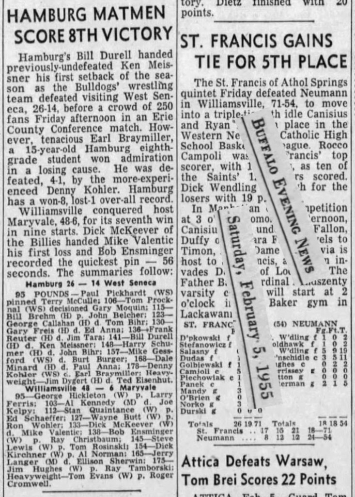 Hamburg Matmen Score 8th Victory