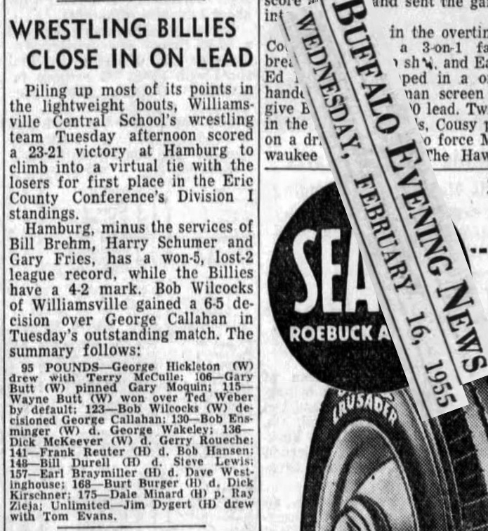 Wrestling Billies Close In On Lead