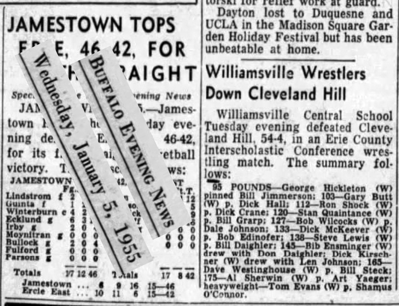 Williamsville Wrestlers Down Cleveland Hill