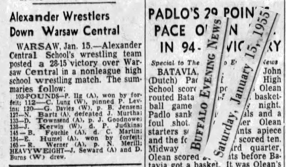 Alexander Wrestlers Down Warsaw Central
