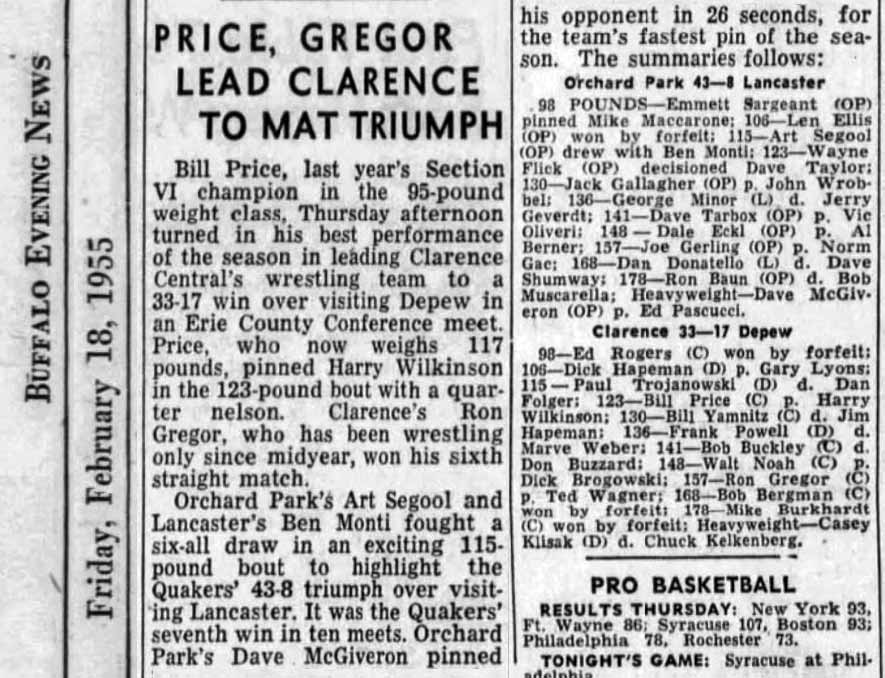 Orchard Park 43-8 Lancaster