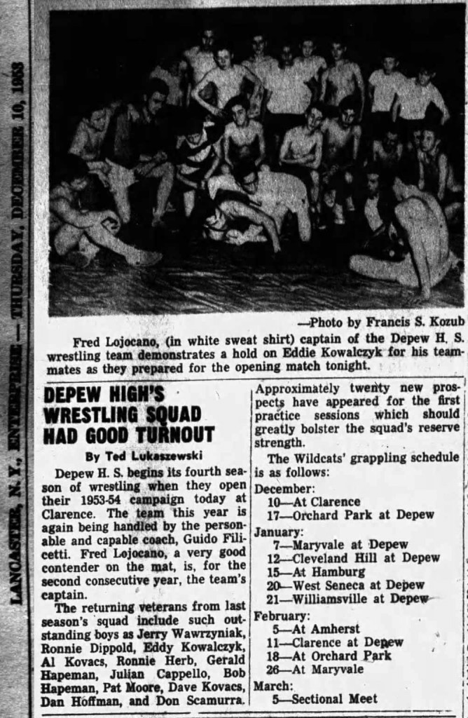 Depew High's Wrestling Squad Had Good Turnout