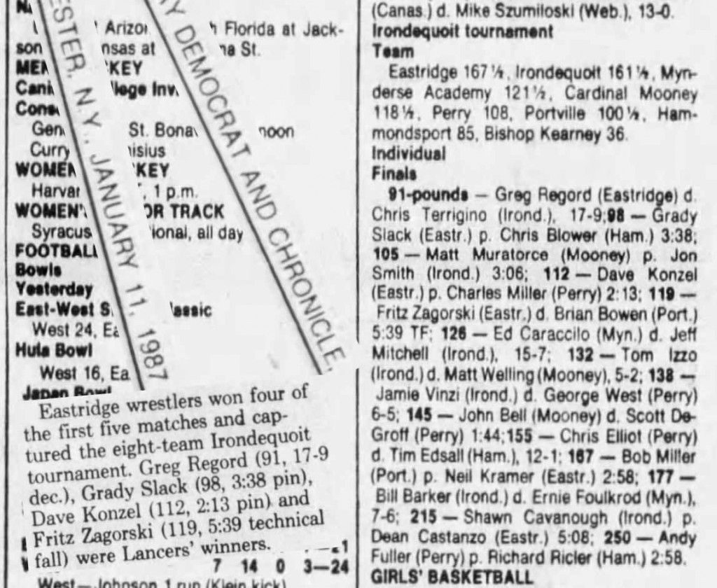 Irondequoit Tournament