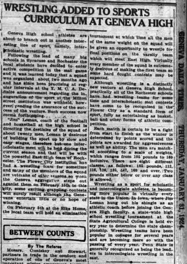 Wrestling Added to Sports Curriculum at Geneva High