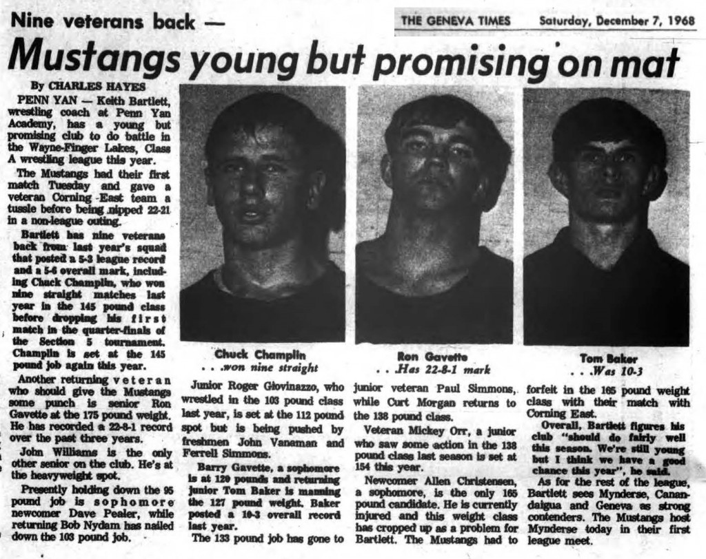 Mustangs young but promising on mat