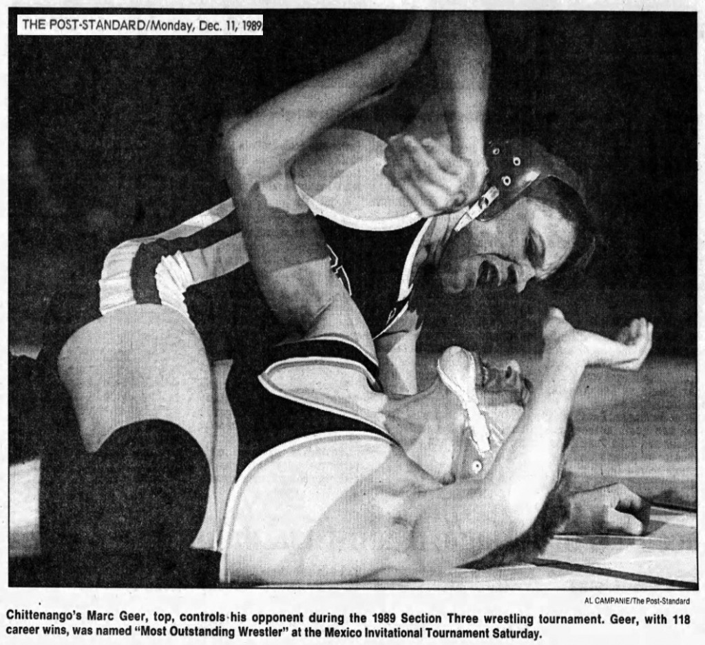 Outstanding Wrestler Marc Geer