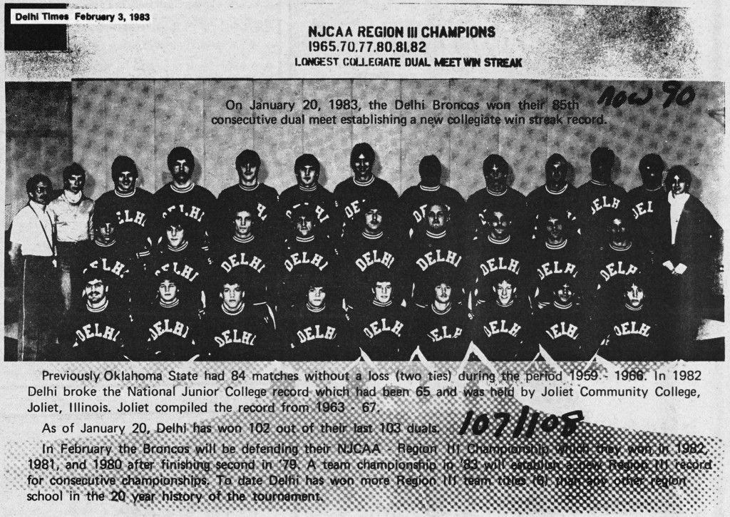 1982-1983 Delhi Broncos