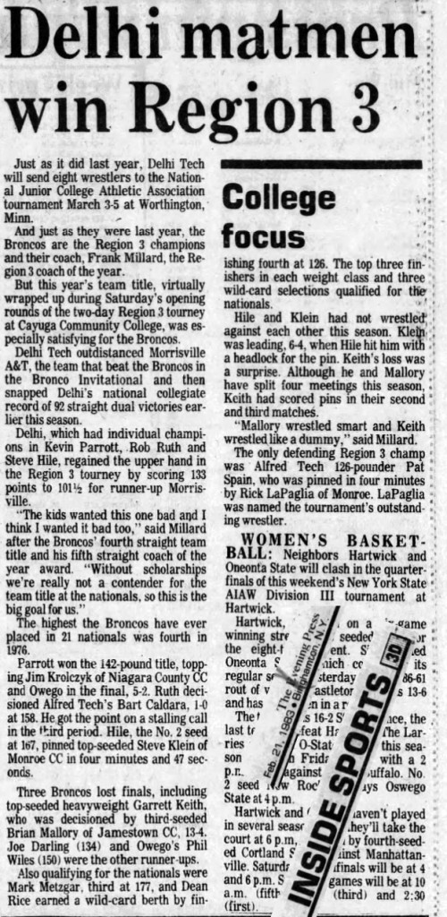 Delhi matmen win Region 3