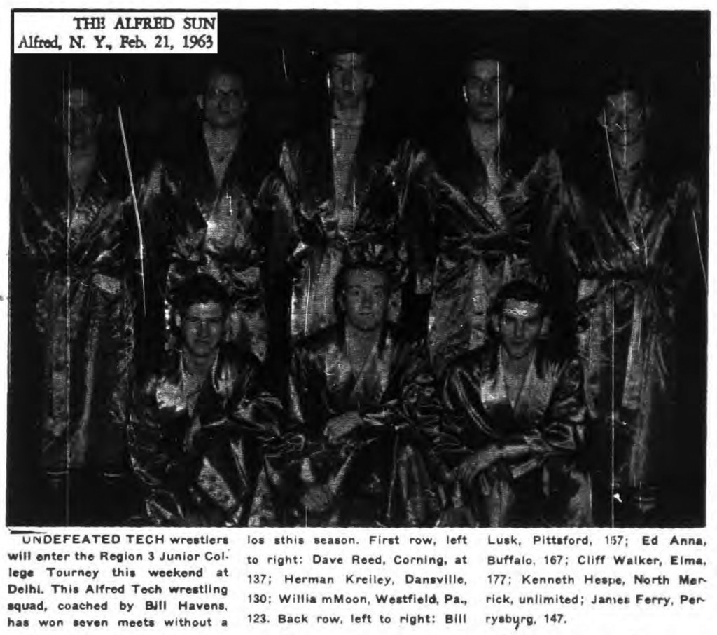 1962-1963 Alfred Tech Pioneers