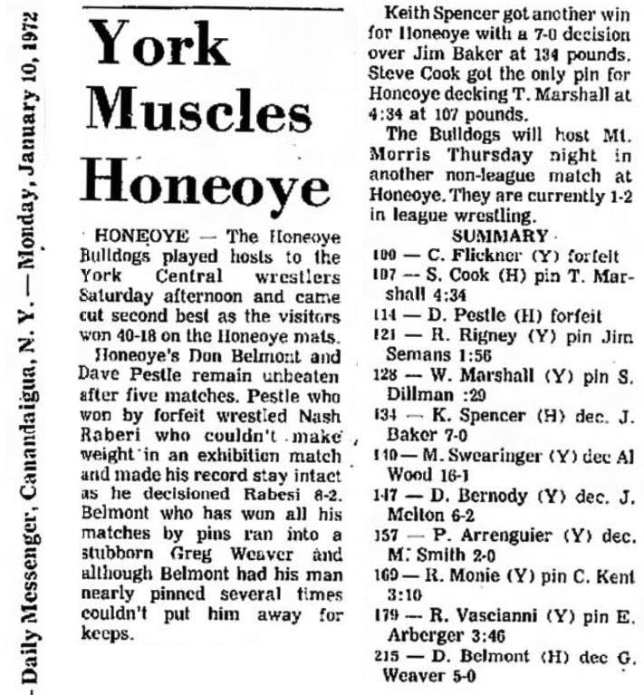 York Muscles Honeoye