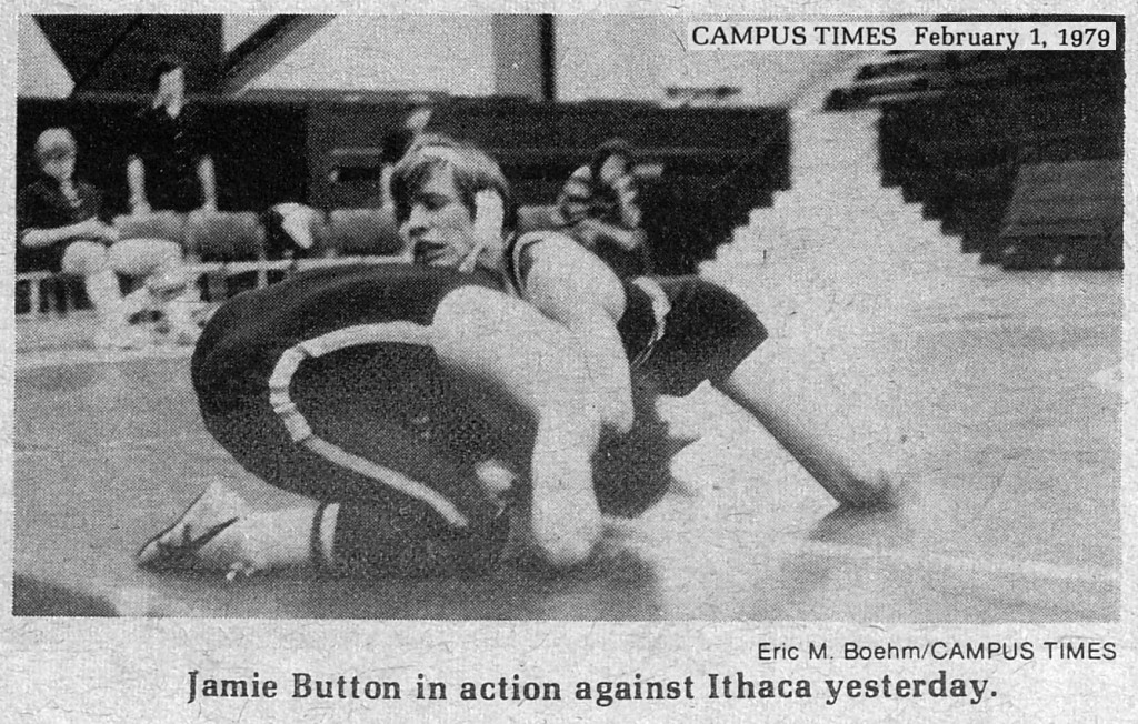 Jamie Button in action