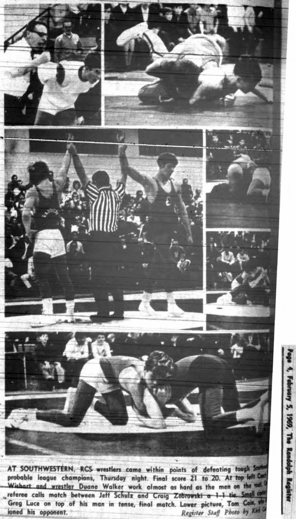 Randolph Matmen Hold 'B' Crown