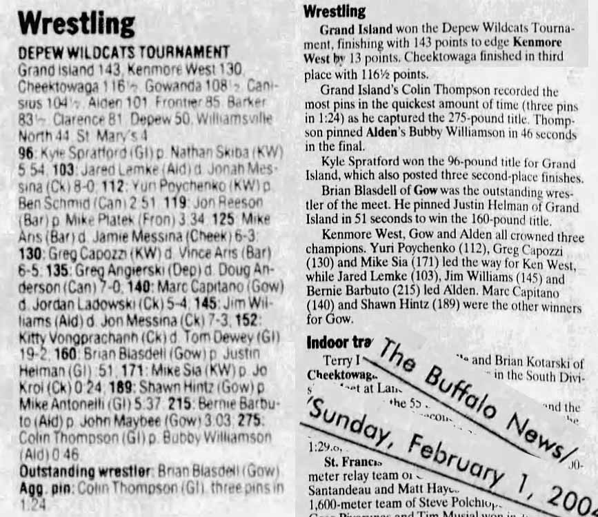 Depew Wildcats Tournament