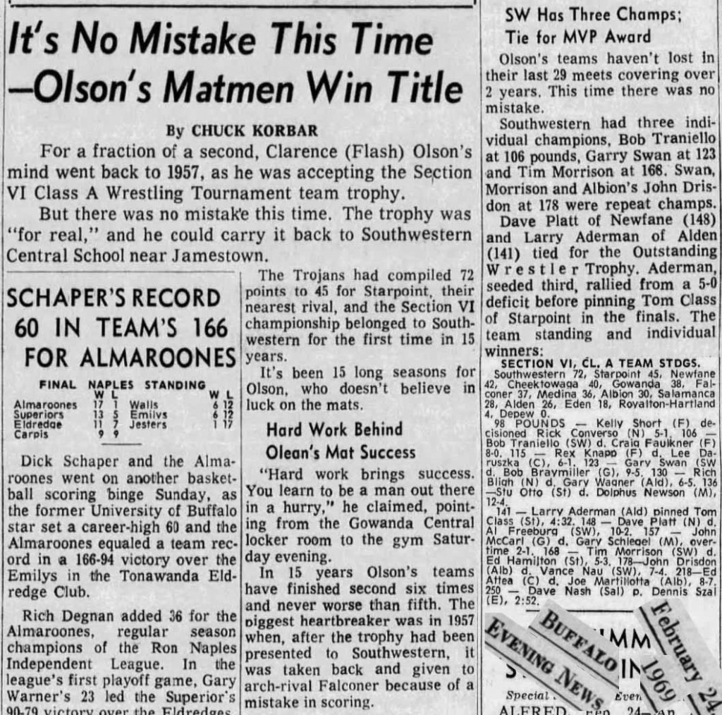 It's No Mistake This Time--Olson's Matmen Win Title