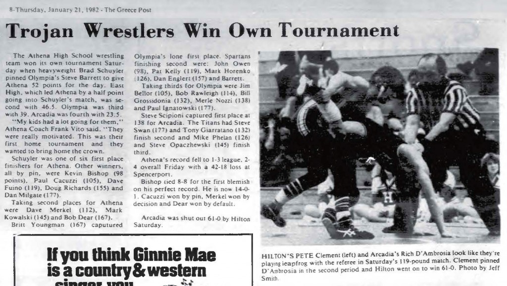 Trojan Wrestlers Win Own Tournament