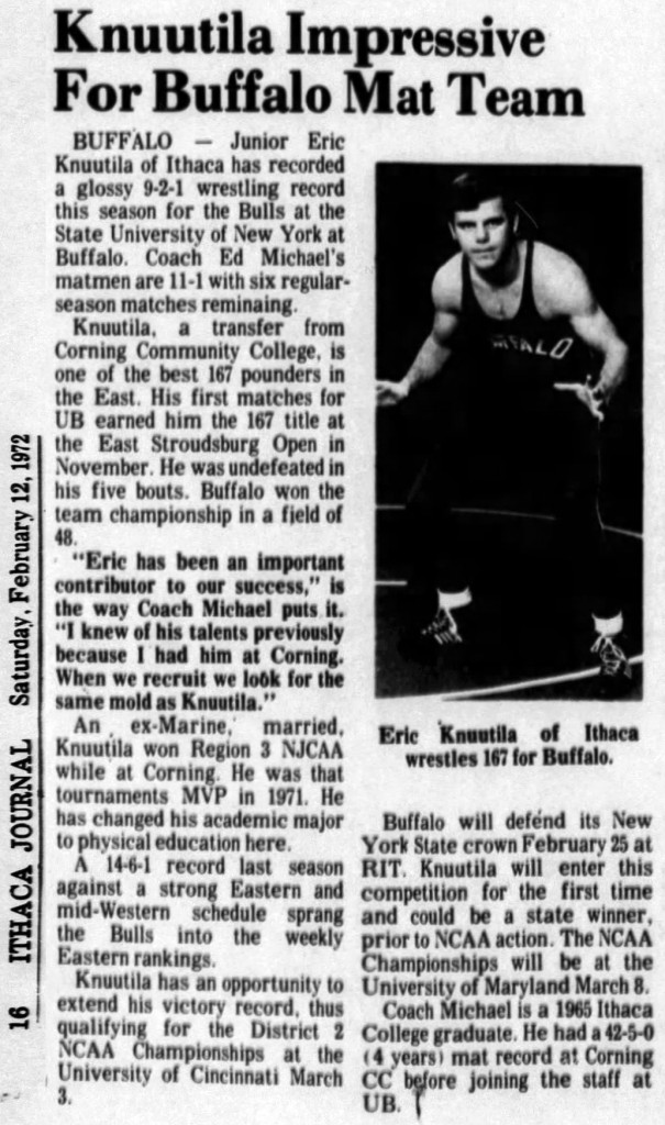 Knuutila Impressive For Buffalo Mat Team