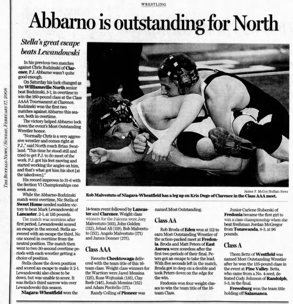 Abbarno is outstanding for North