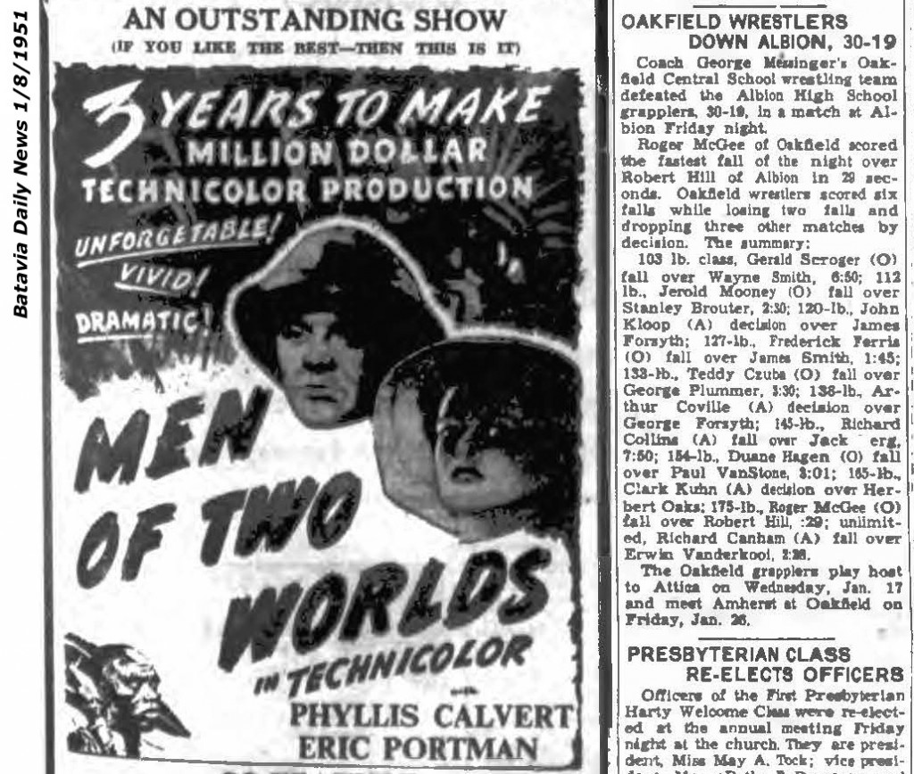 Oakfield Wrestlers Down Albion, 30-19