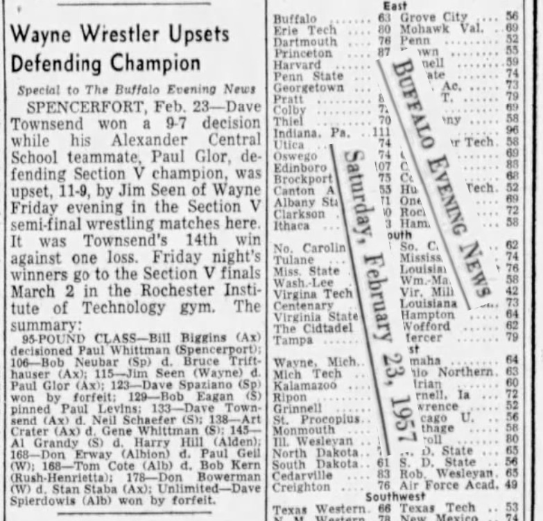 Wayne Wrestler Upsets Defending Champion