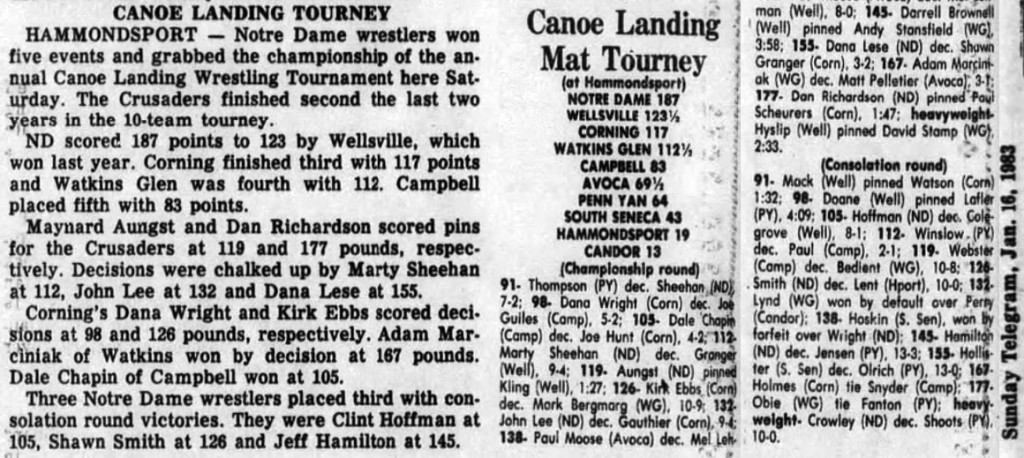 Canoe Landing Mat Tourney