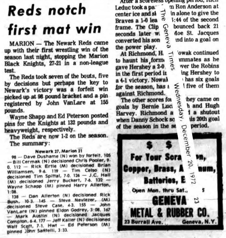 Reds notch first mat win