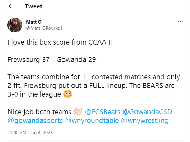 Frewsburg 37 - Gowanda 29