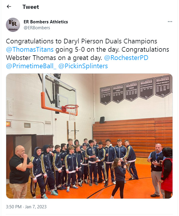 Webster Thomas dominates at Daryl Pierson Duals