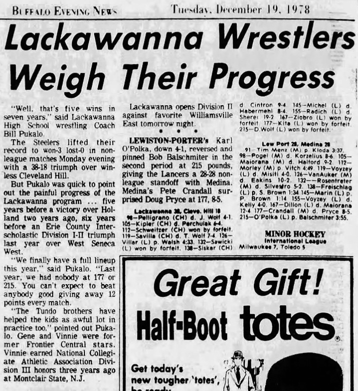 Lackawanna Wrestlers Weigh Their Progress