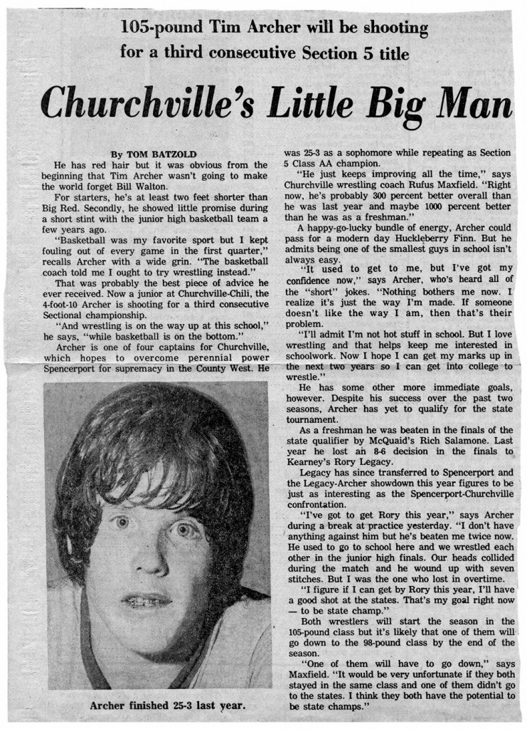 Churchville's Little Big Man