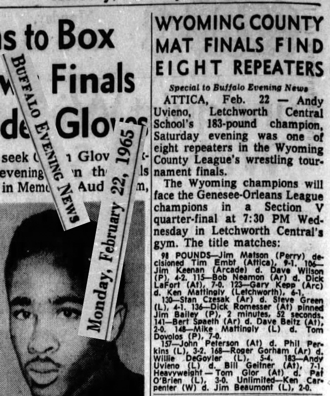 Wyoming County Mat Finals Find Eight Repeaters