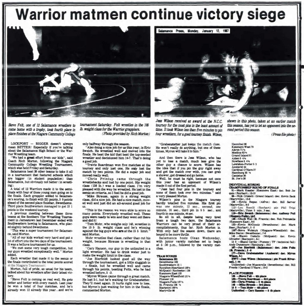 Warrior matmen continue victory siege