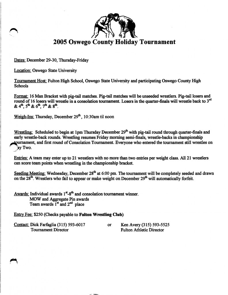 2005 Oswego County Holiday Tournament