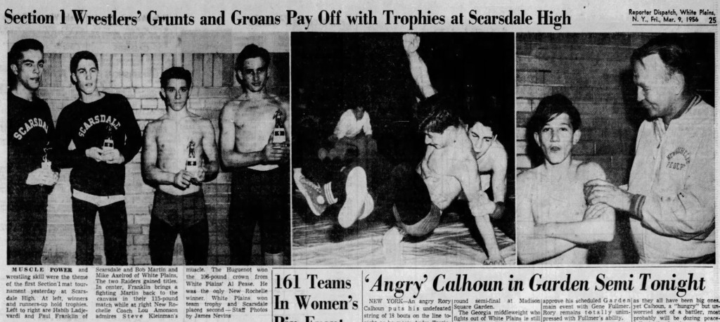 Section 1 Wrestlers' Grunts and Groans Pay Off with Trophies at Scarsdale High