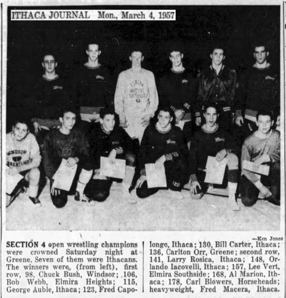 1957 Section IV Wrestling Champions