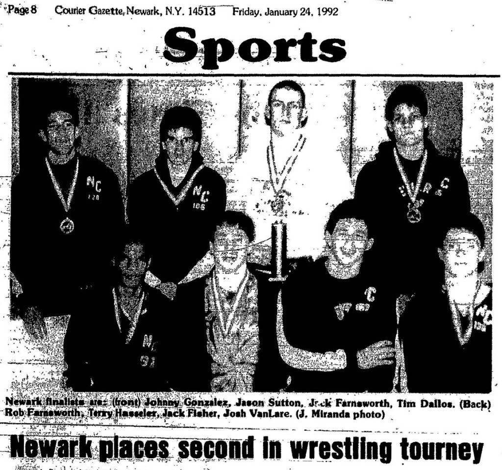 Newark places second in wrestling tournney