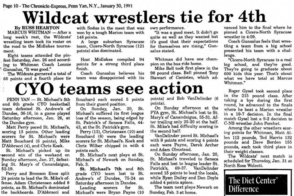 Wildcat wrestlers tie for 4th