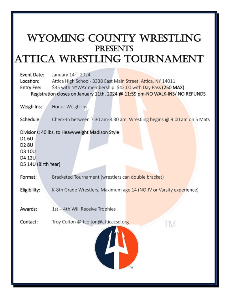 Wyoming County Wrestling Presents....