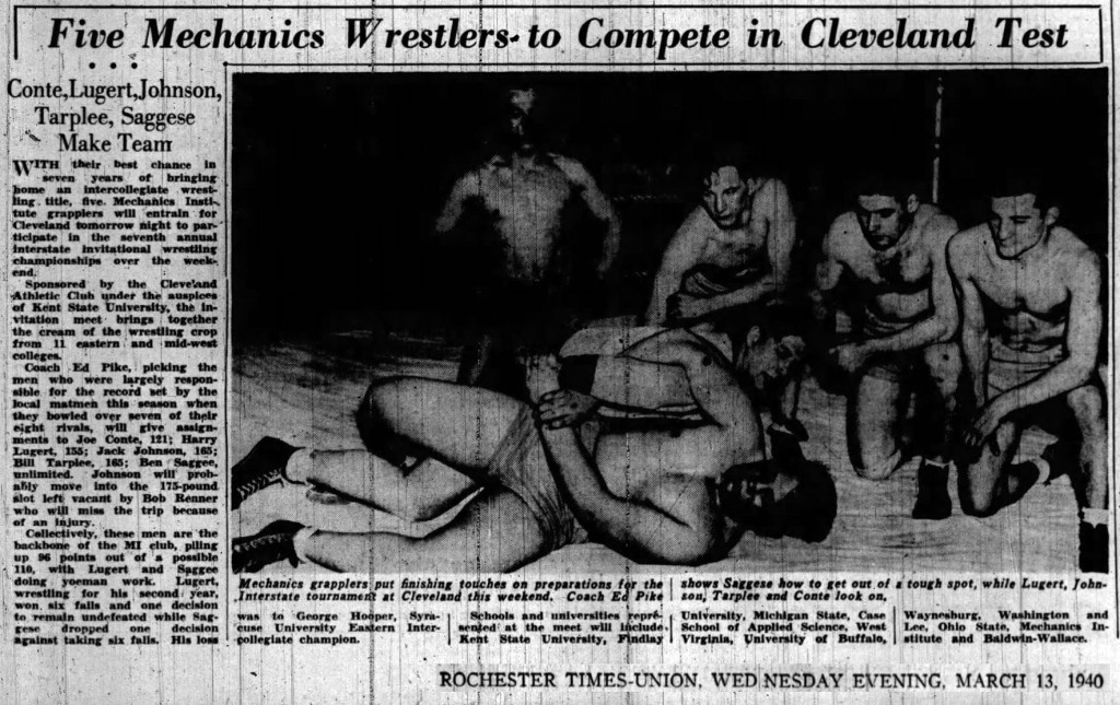 Five Mechanics Wrestlers to Compete in Cleveland test