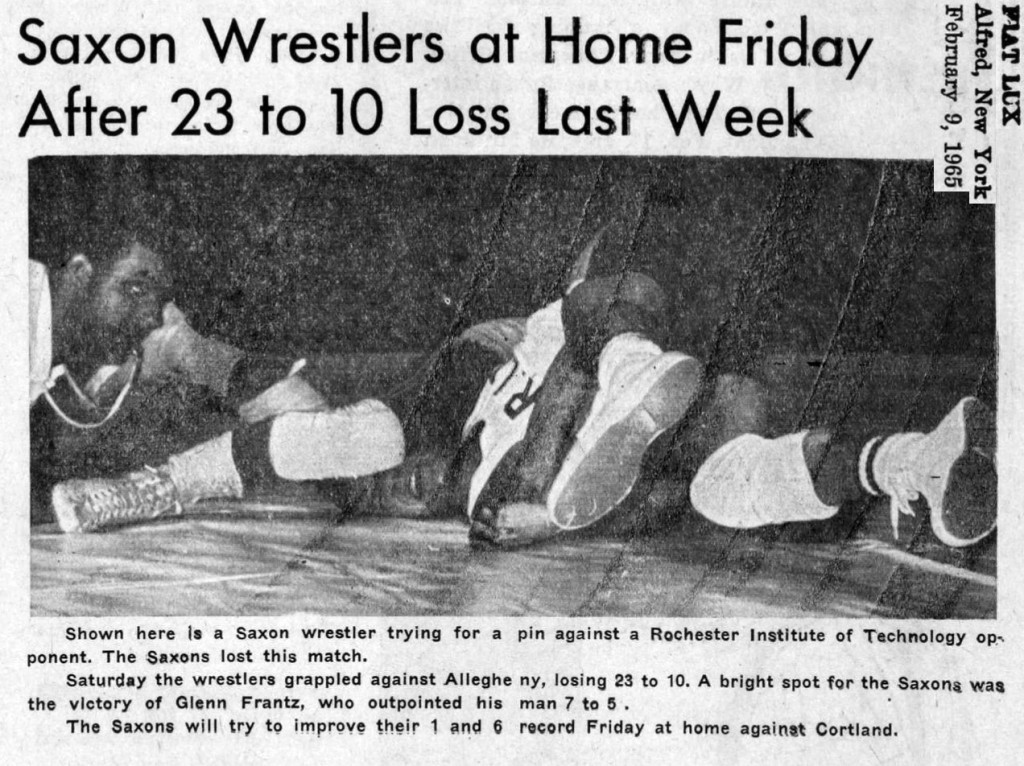 Saxon Wrestlers at Home Friday After Loss Last Week