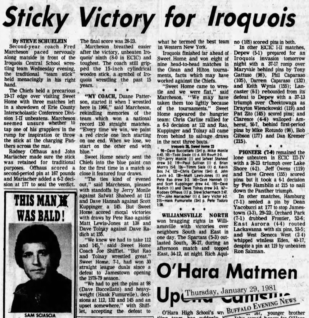 Depew 37, Maryvale 17