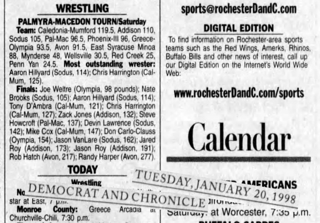 Palmyra-Macedon Tournament