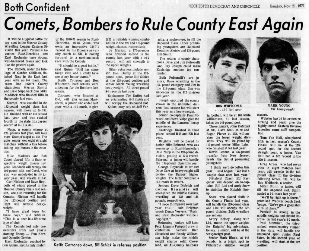 Comets, Bombers to Rule County East Again