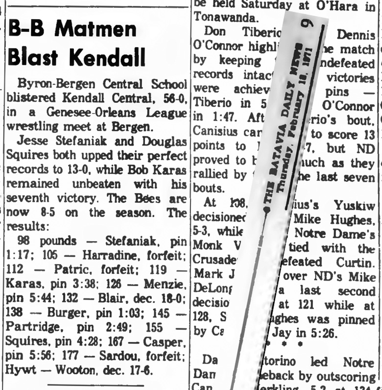 B-B Matmen Blast Kendall