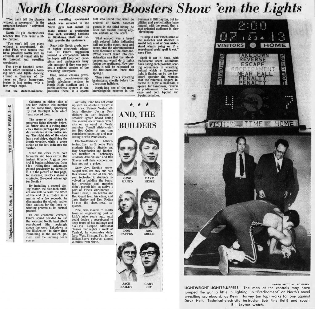 Binghamton  North Classroom Boosters Show 'em the Lights