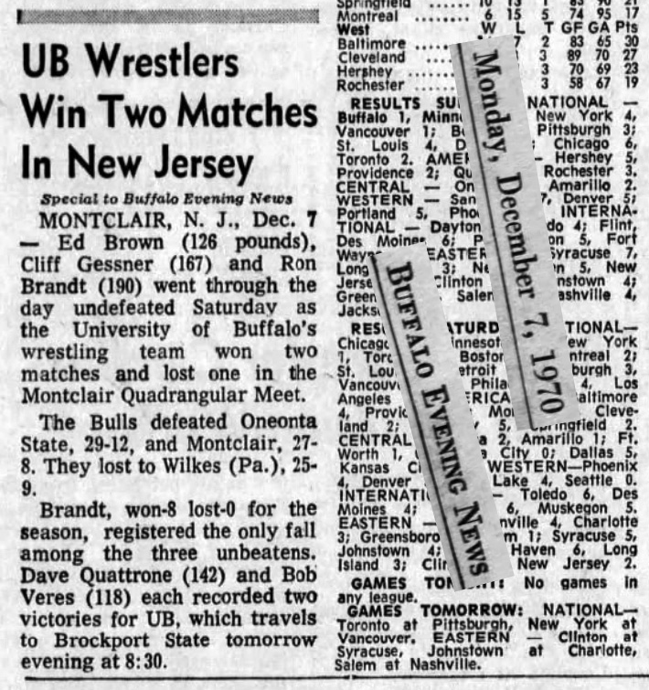 UB Wrestlers Win Two Matches in New Jersey